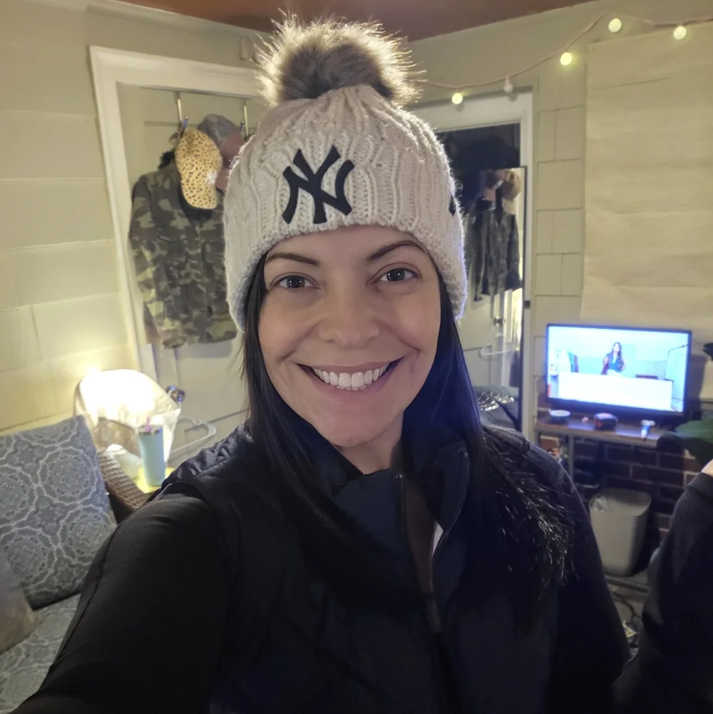 '47 Yankees Winter Hat Cable Knit Cuffed Pom Beanie Cream White New York Gift - Picture 9 of 9